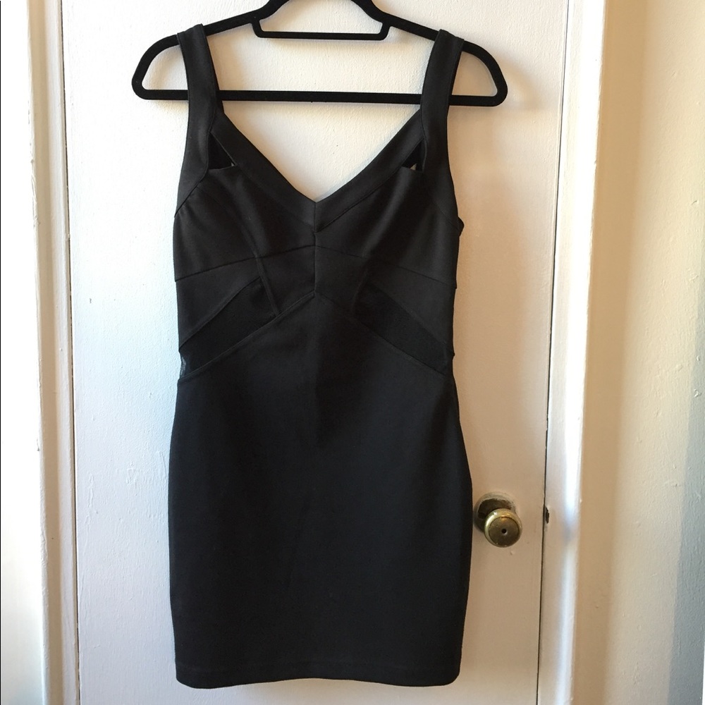 Finders Keepers Bodycon Dress with Mesh Cut-Outs